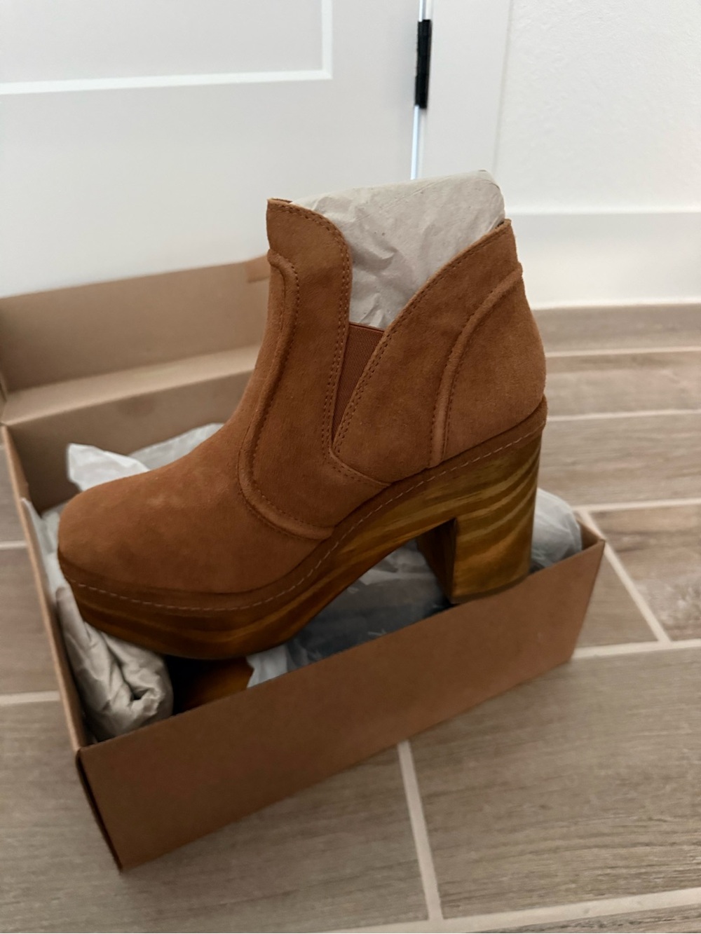 Coconuts by Matisse Tan Suede Platform Ankle Boots